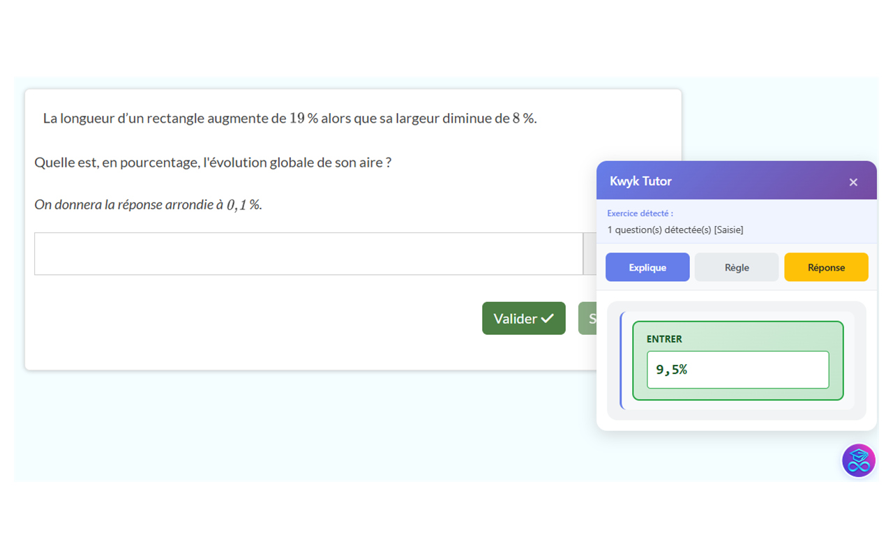 Kwyk Tutor réponse directe kwyk.fr